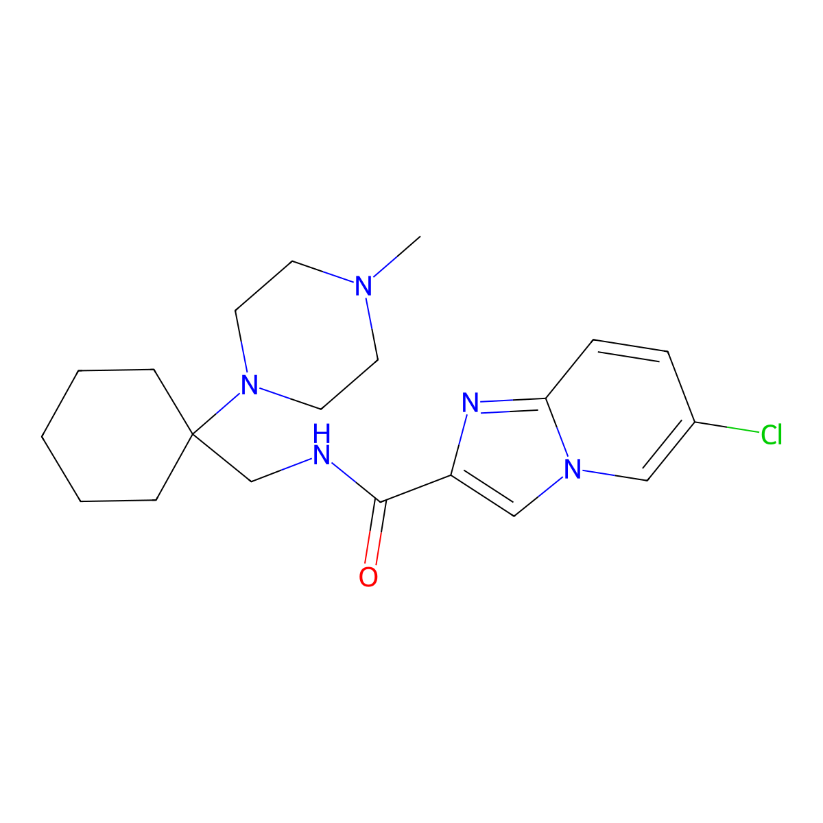 C20H28ClN5O molecular structure, CAS 1010879-07-8