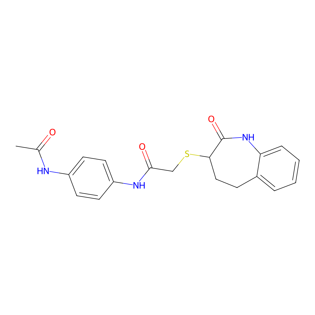 N-[4-(acetylamino)phenyl]-2-[(2-hydroxy-4,5-dihydro-3H-1-benzazepin-3-yl)sulfanyl]acetamide molecular structure, CAS 1010879-36-3