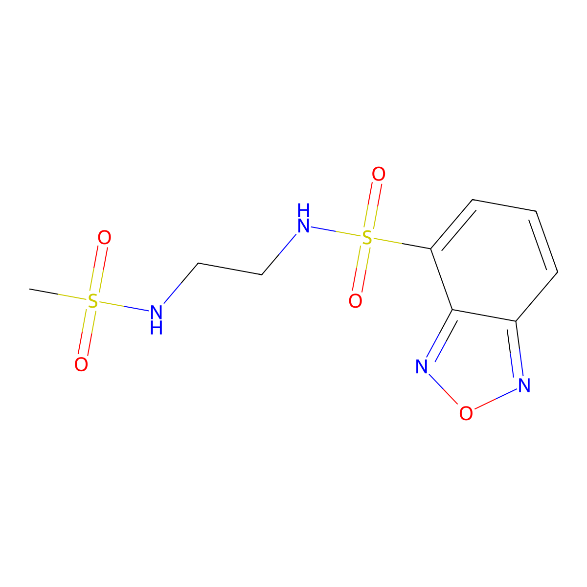 C9H12N4O5S2 molecular structure, CAS 1010880-01-9