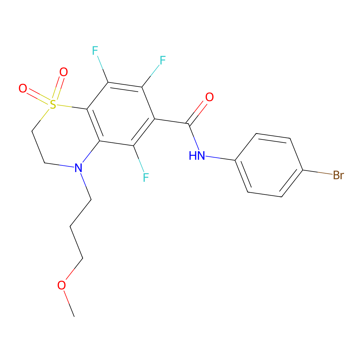 C19H18BrF3N2O4S molecular structure, CAS 1010880-02-0