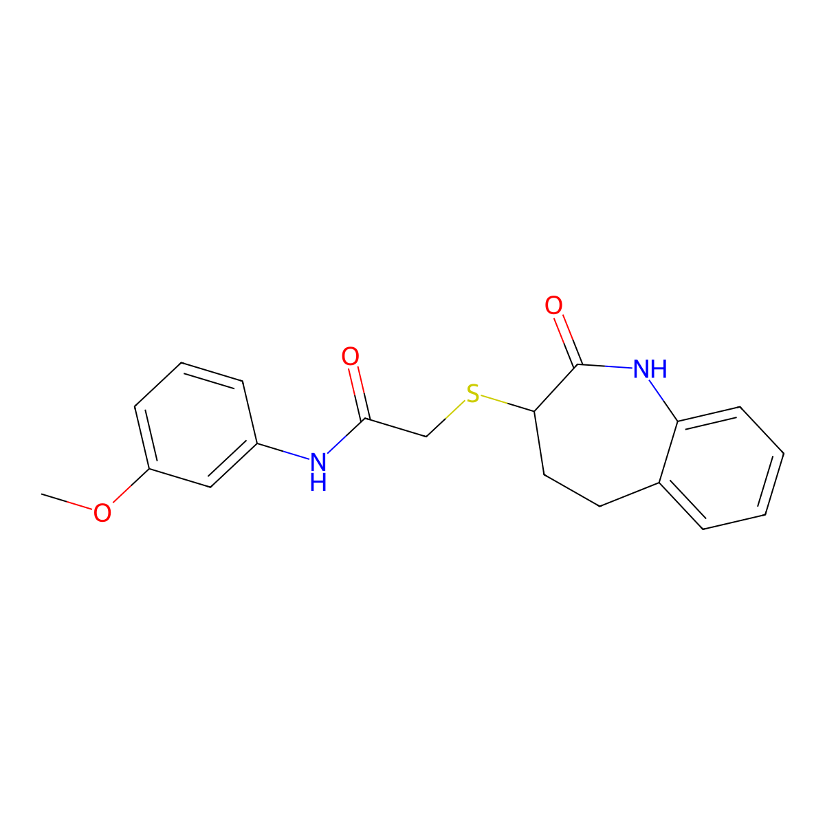 2-[(2-hydroxy-4,5-dihydro-3H-1-benzazepin-3-yl)sulfanyl]-N-(3-methoxyphenyl)acetamide molecular structure, CAS 1010881-45-4