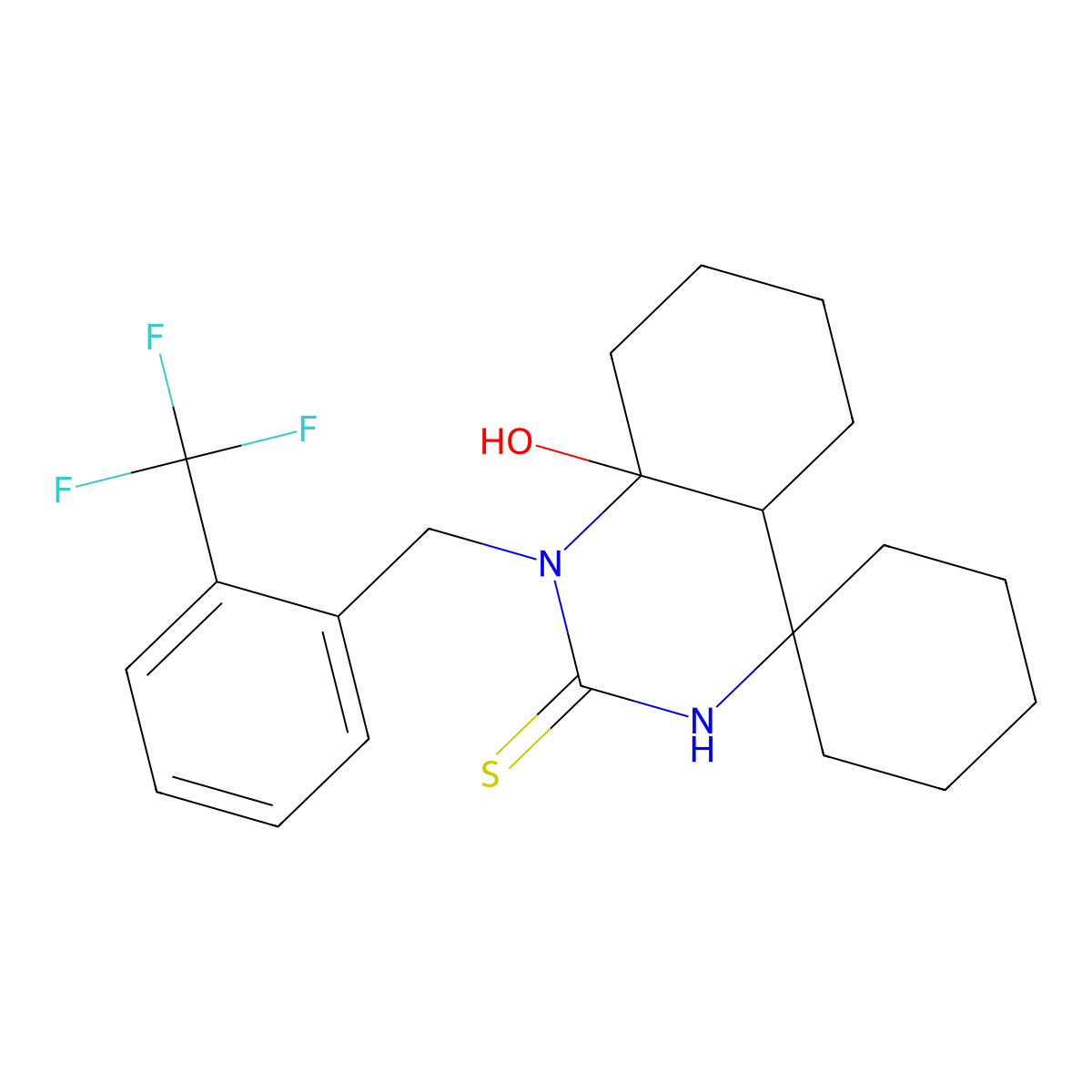 C21H27F3N2OS molecular structure, CAS 1010882-59-3