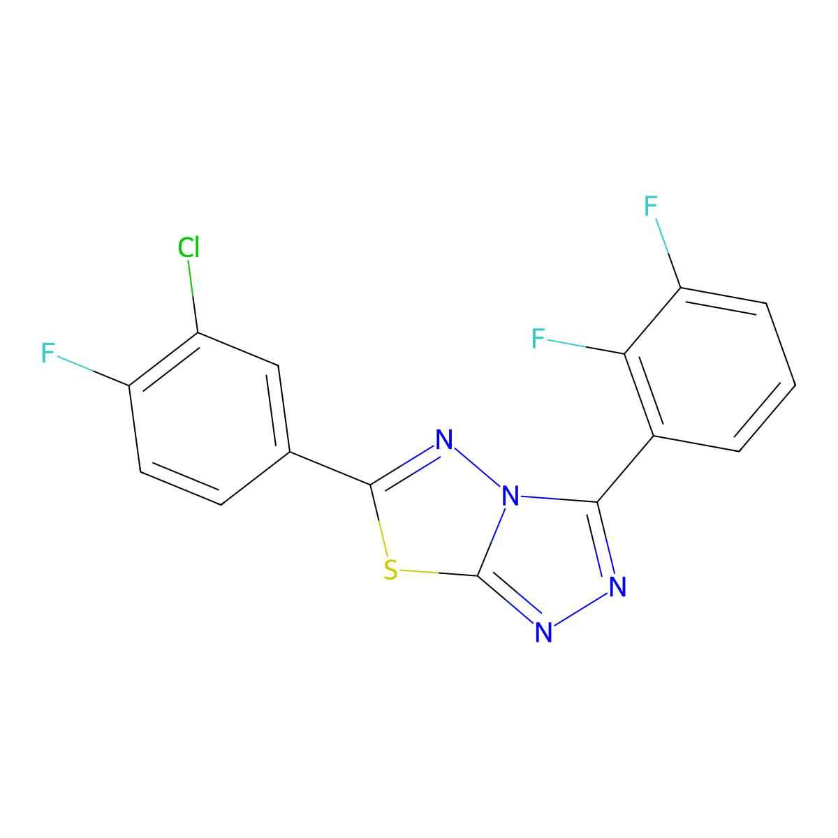 C15H6ClF3N4S molecular structure, CAS 1010883-72-3