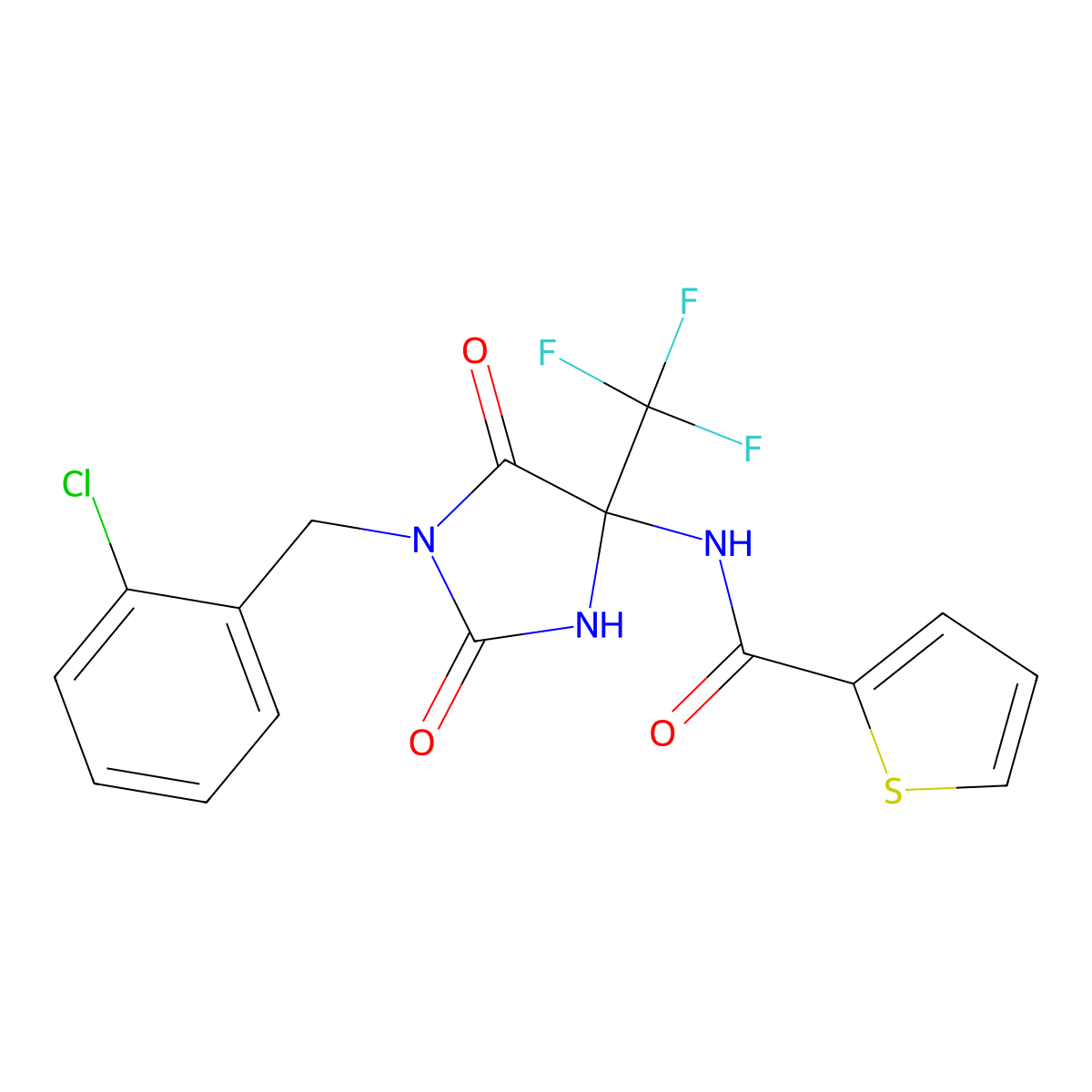 C16H11ClF3N3O3S molecular structure, CAS 1010885-44-5