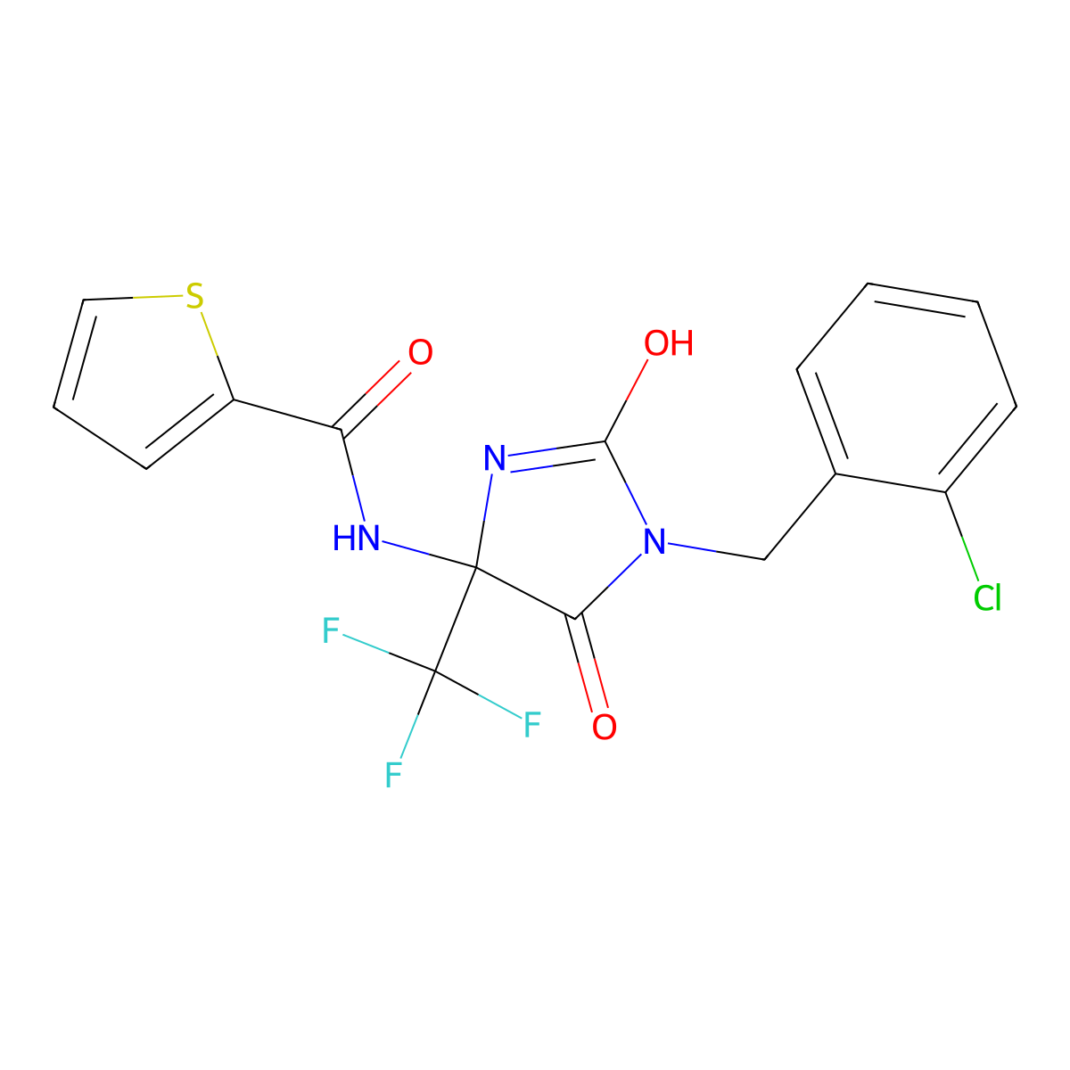 C16H11ClF3N3O3S molecular structure, CAS 1010885-44-5