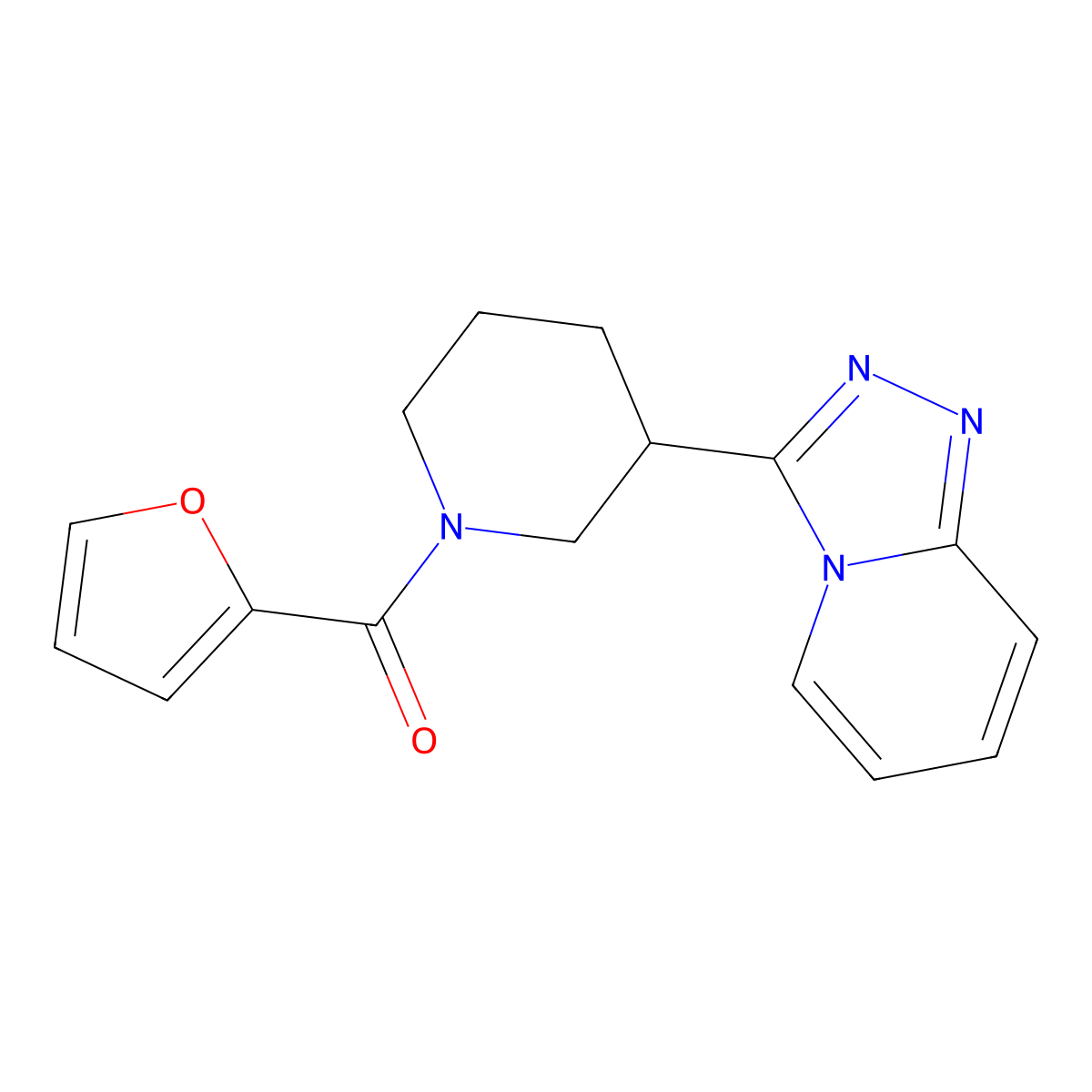 Furan-2-yl[3-([1,2,4]triazolo[4,3-a]pyridin-3-yl)piperidin-1-yl]methanone molecular structure, CAS 1010886-27-7