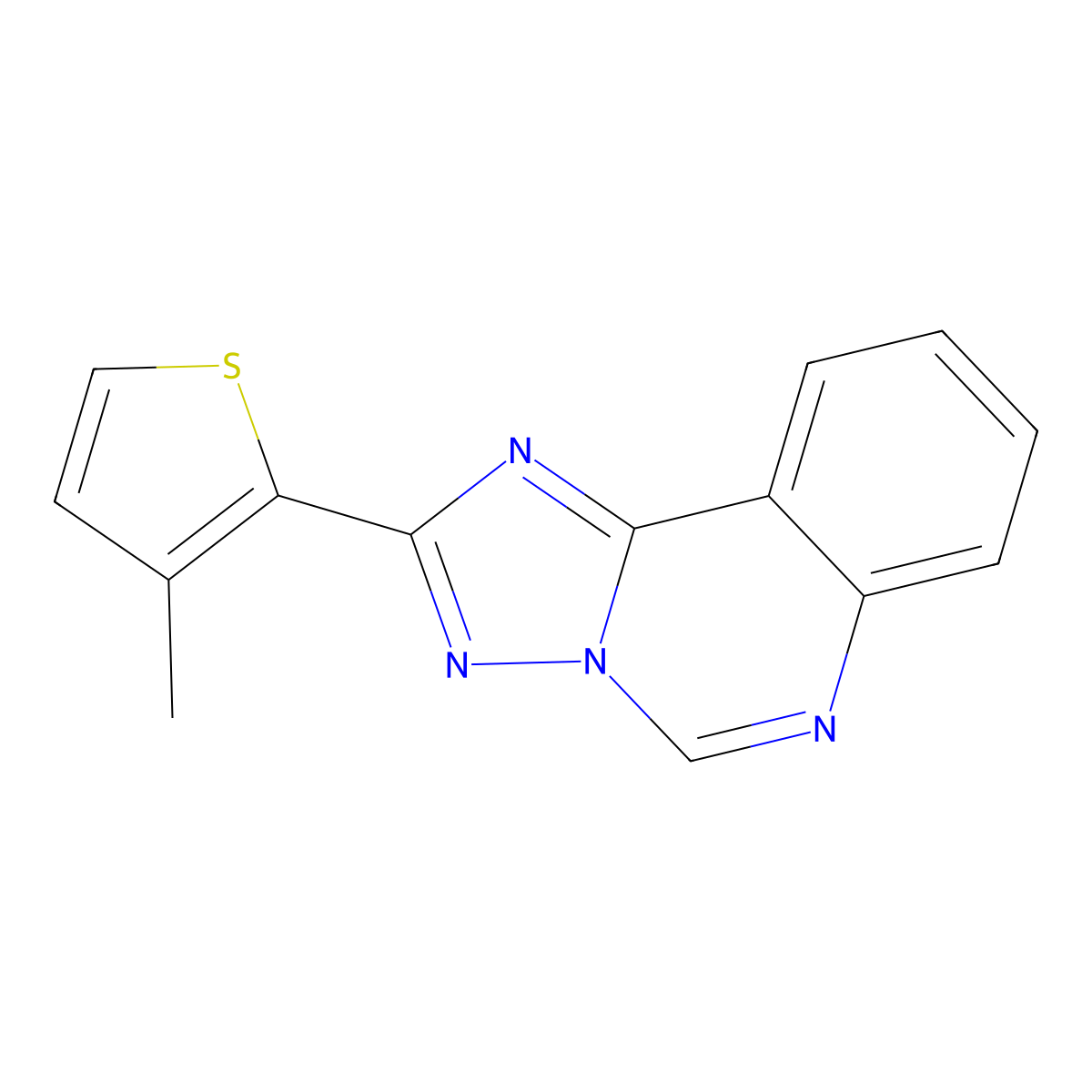 2-(3-Methylthiophen-2-yl)-[1,2,4]triazolo[1,5-c]quinazoline molecular structure, CAS 1010887-43-0