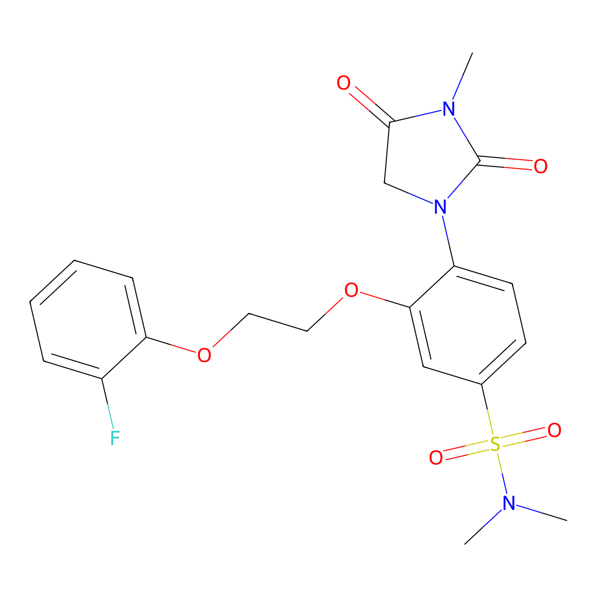 C20H22FN3O6S molecular structure, CAS 1010888-71-7