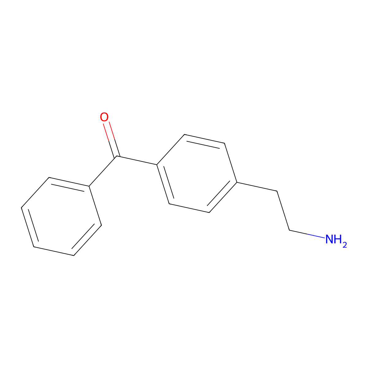(4-(2-Aminoethyl)phenyl)(phenyl)methanone molecular structure, CAS 101089-44-5
