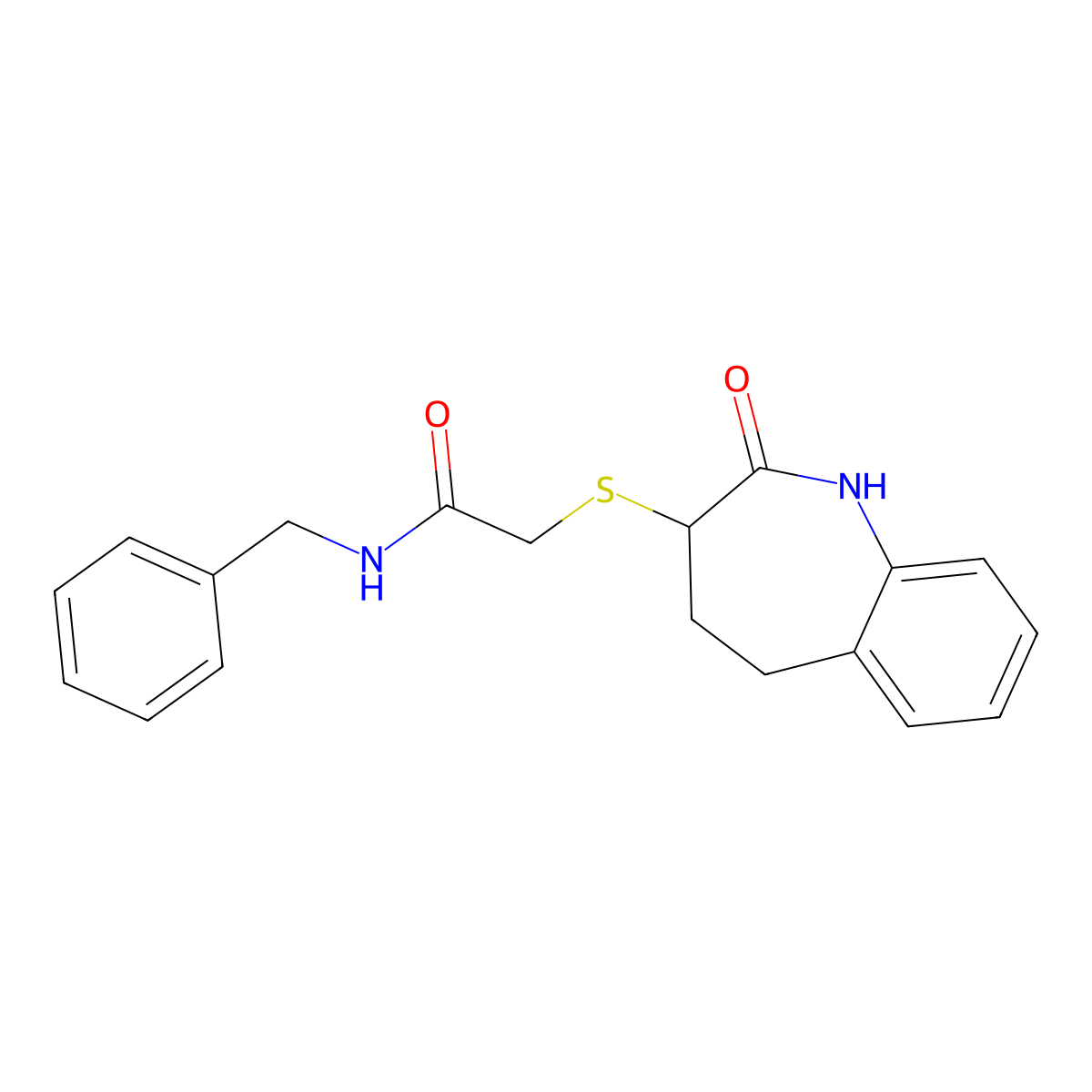N-benzyl-2-[(2-hydroxy-4,5-dihydro-3H-1-benzazepin-3-yl)sulfanyl]acetamide molecular structure, CAS 1010890-05-7
