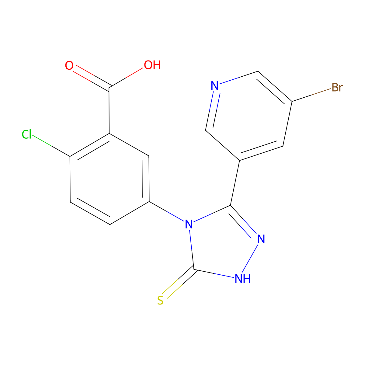 C14H8BrClN4O2S molecular structure, CAS 1010892-22-4