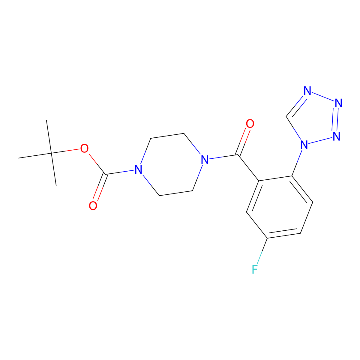 C17H21FN6O3 molecular structure, CAS 1010892-40-6