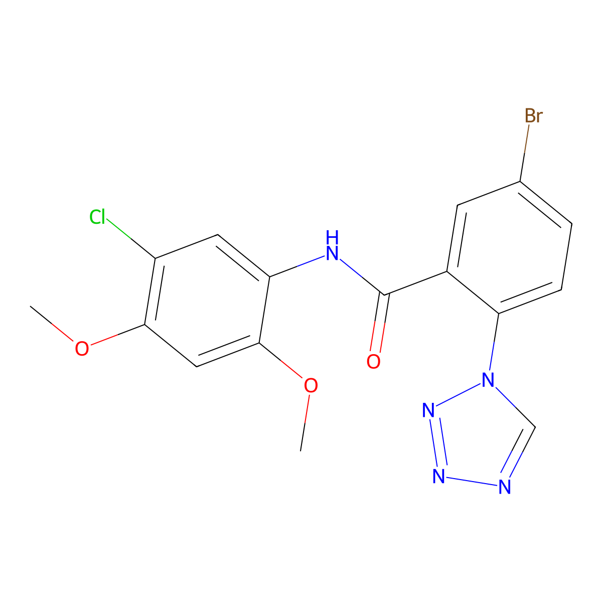 C16H13BrClN5O3 molecular structure, CAS 1010893-22-7