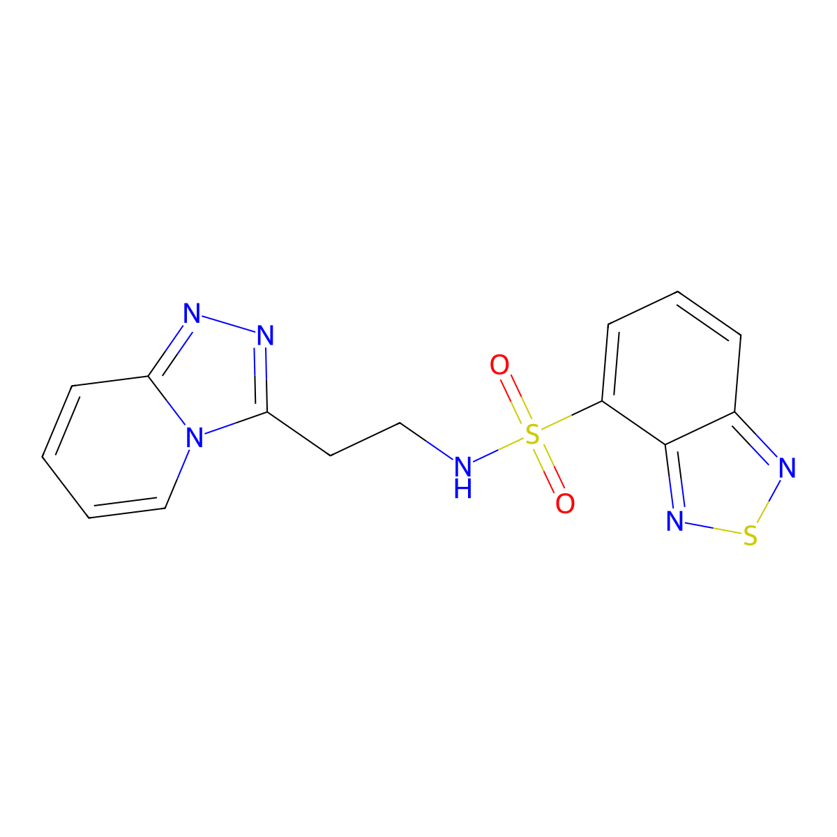 N-[2-([1,2,4]triazolo[4,3-a]pyridin-3-yl)ethyl]-2,1,3-benzothiadiazole-4-sulfonamide molecular structure, CAS 1010894-46-8