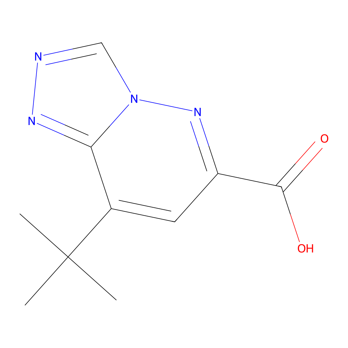8-(Tert-butyl)-[1,2,4]triazolo[4,3-b]pyridazine-6-carboxylic acid molecular structure, CAS 1010894-66-2