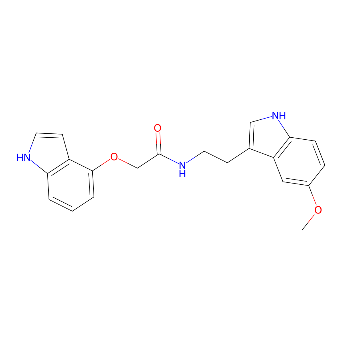 2-(1H-indol-4-yloxy)-N-[2-(5-methoxy-1H-indol-3-yl)ethyl]acetamide molecular structure, CAS 1010894-95-7