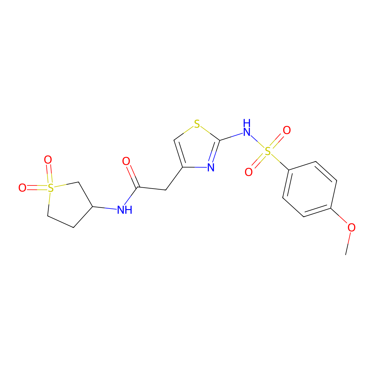 C16H19N3O6S3 molecular structure, CAS 1010895-98-3