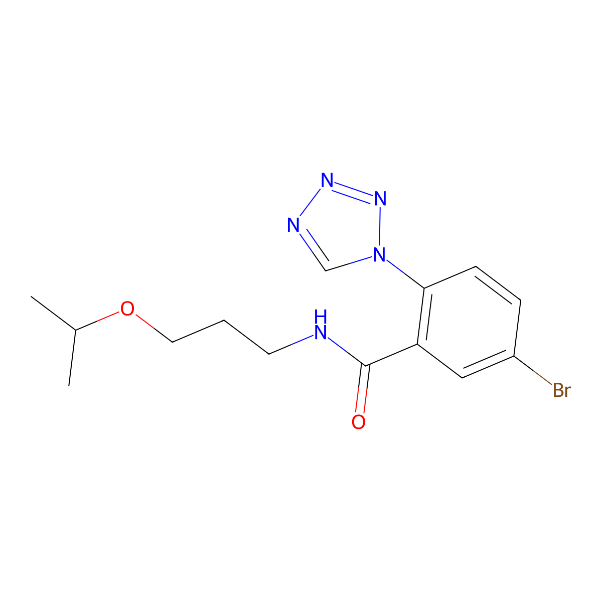 C14H18BrN5O2 molecular structure, CAS 1010896-95-3