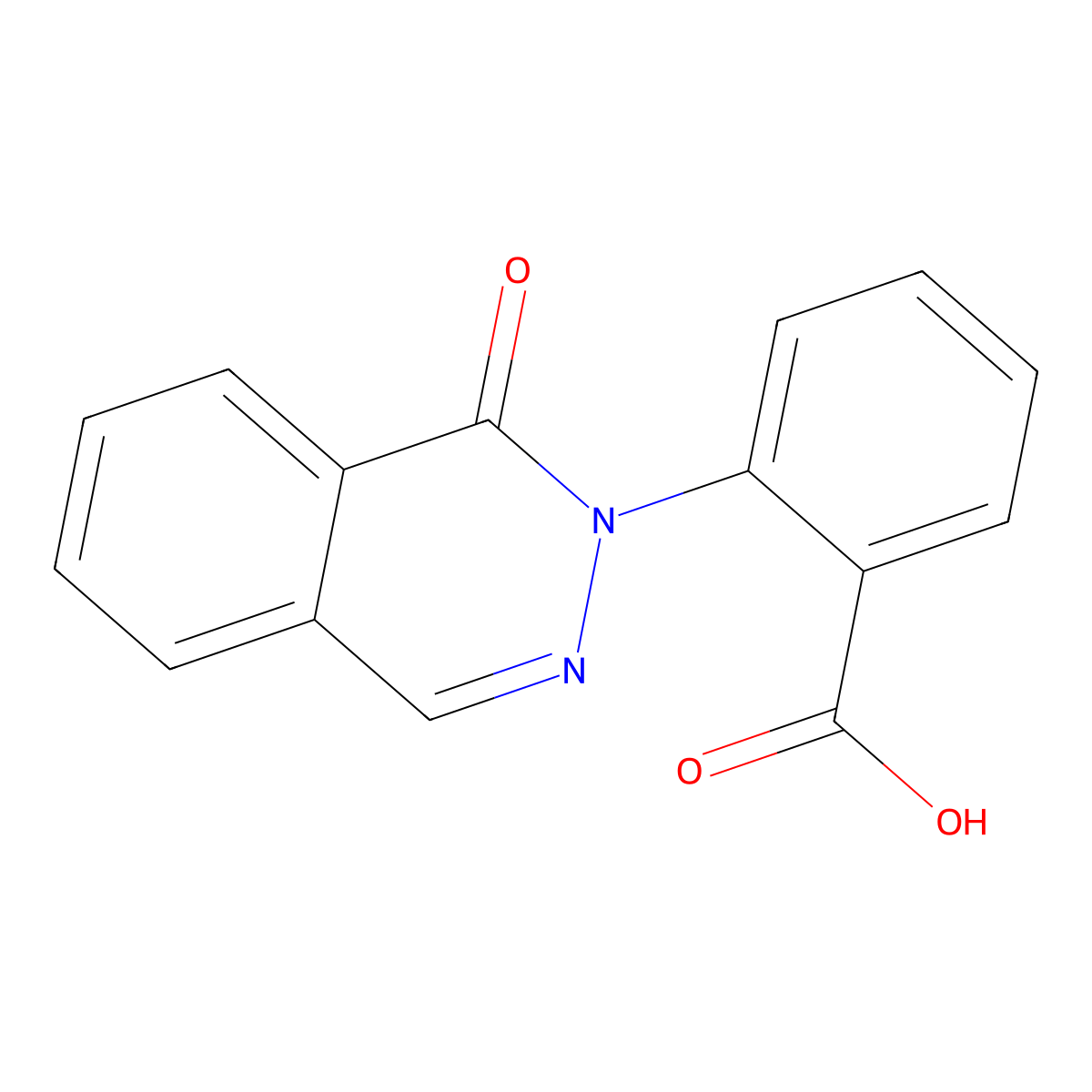2-(1-oxophthalazin-2(1H)-yl)benzoic acid molecular structure, CAS 1010897-53-6