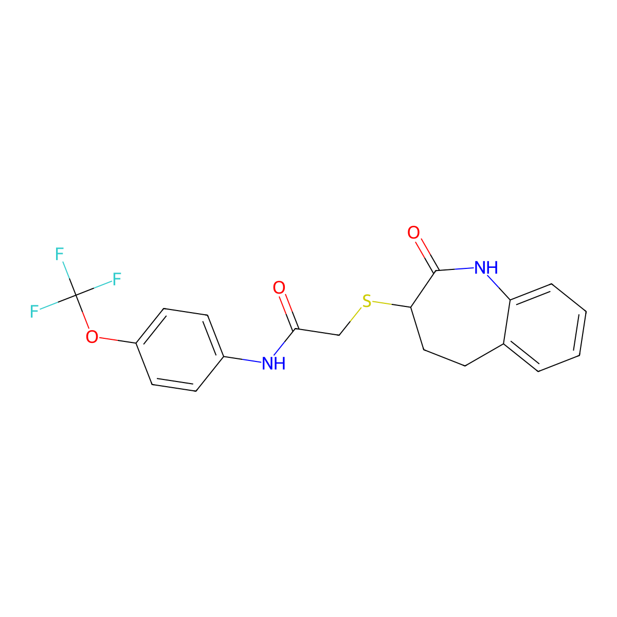 2-[(2-hydroxy-4,5-dihydro-3H-1-benzazepin-3-yl)sulfanyl]-N-[4-(trifluoromethoxy)phenyl]acetamide molecular structure, CAS 1010899-54-3