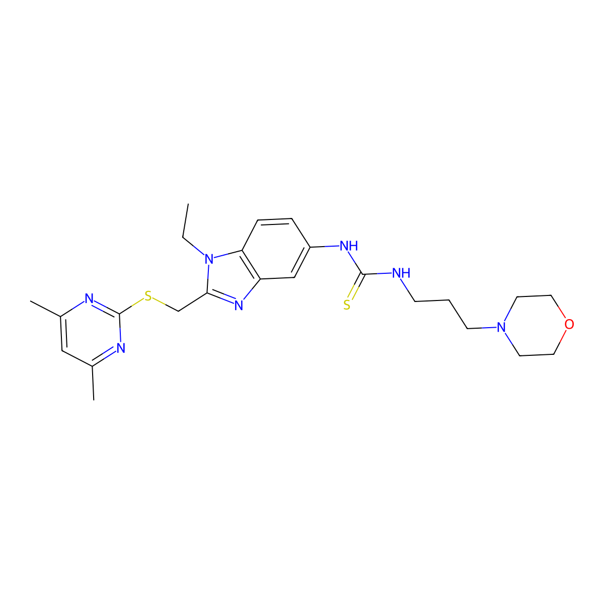 C24H33N7OS2 molecular structure, CAS 1010899-92-9