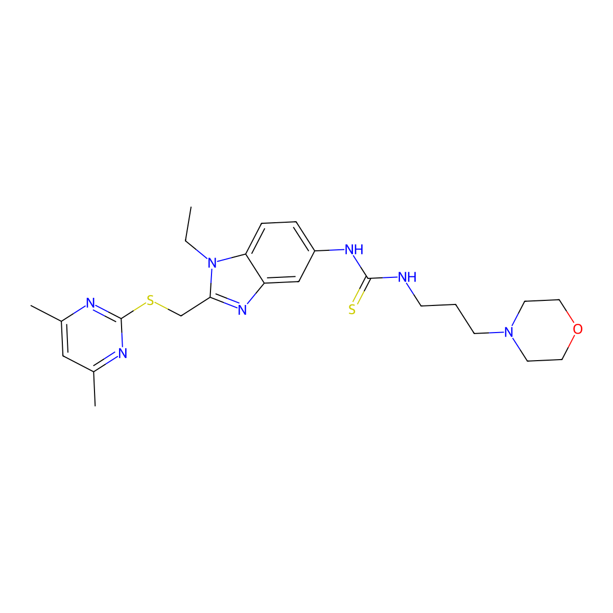 C24H33N7OS2 molecular structure, CAS 1010899-92-9