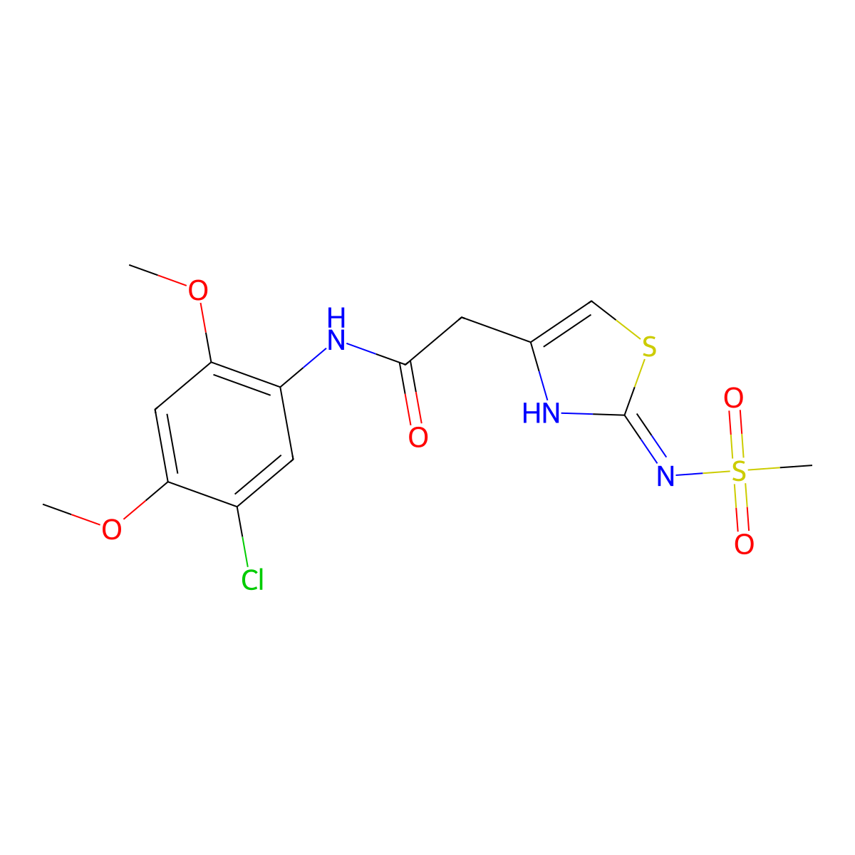 C14H16ClN3O5S2 molecular structure, CAS 1010900-33-0