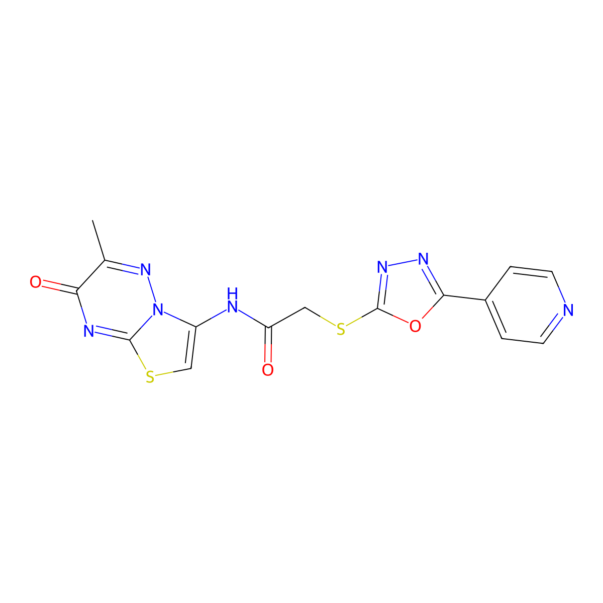 C15H11N7O3S2 molecular structure, CAS 1010900-83-0