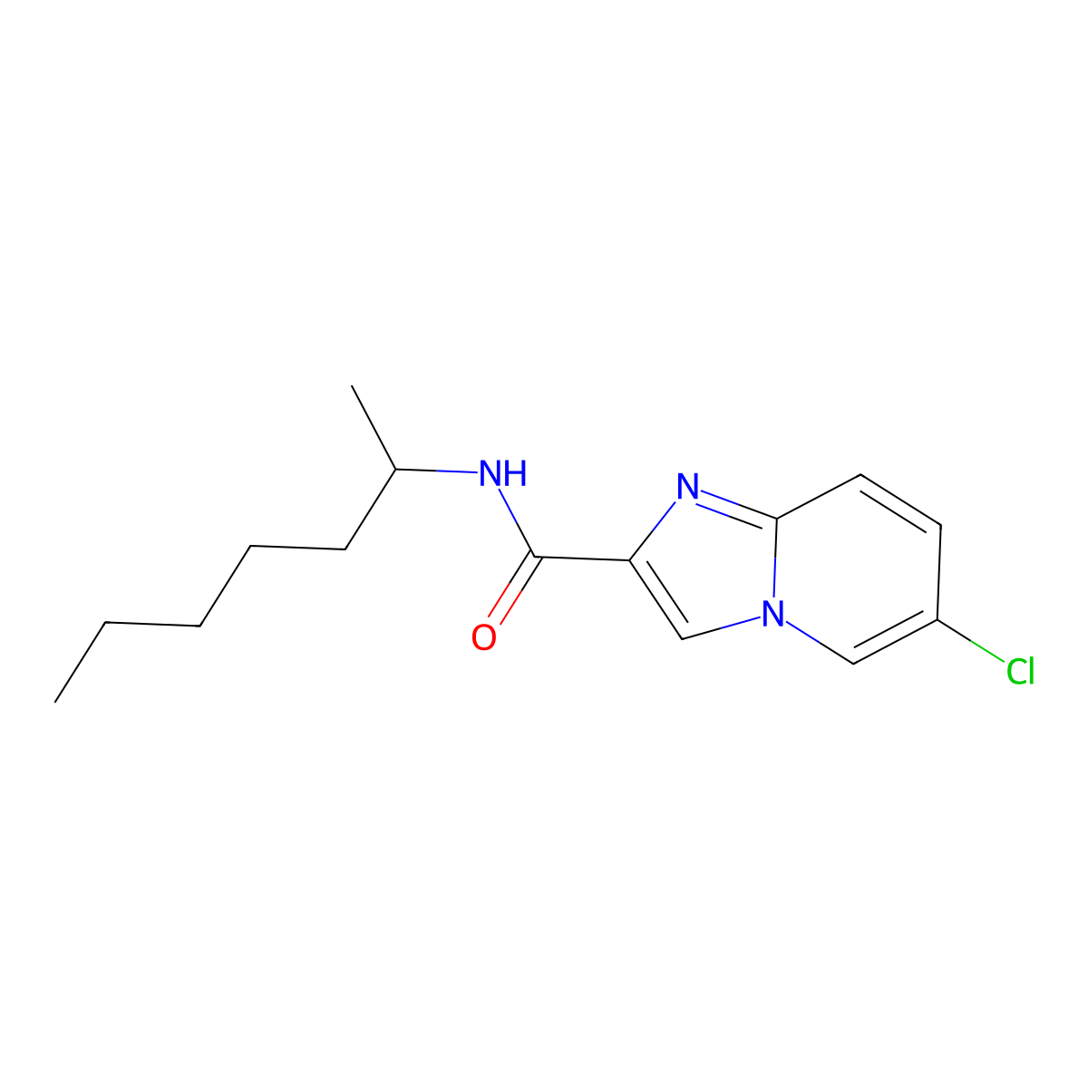 6-chloro-N-(heptan-2-yl)imidazo[1,2-a]pyridine-2-carboxamide molecular structure, CAS 1010901-13-9