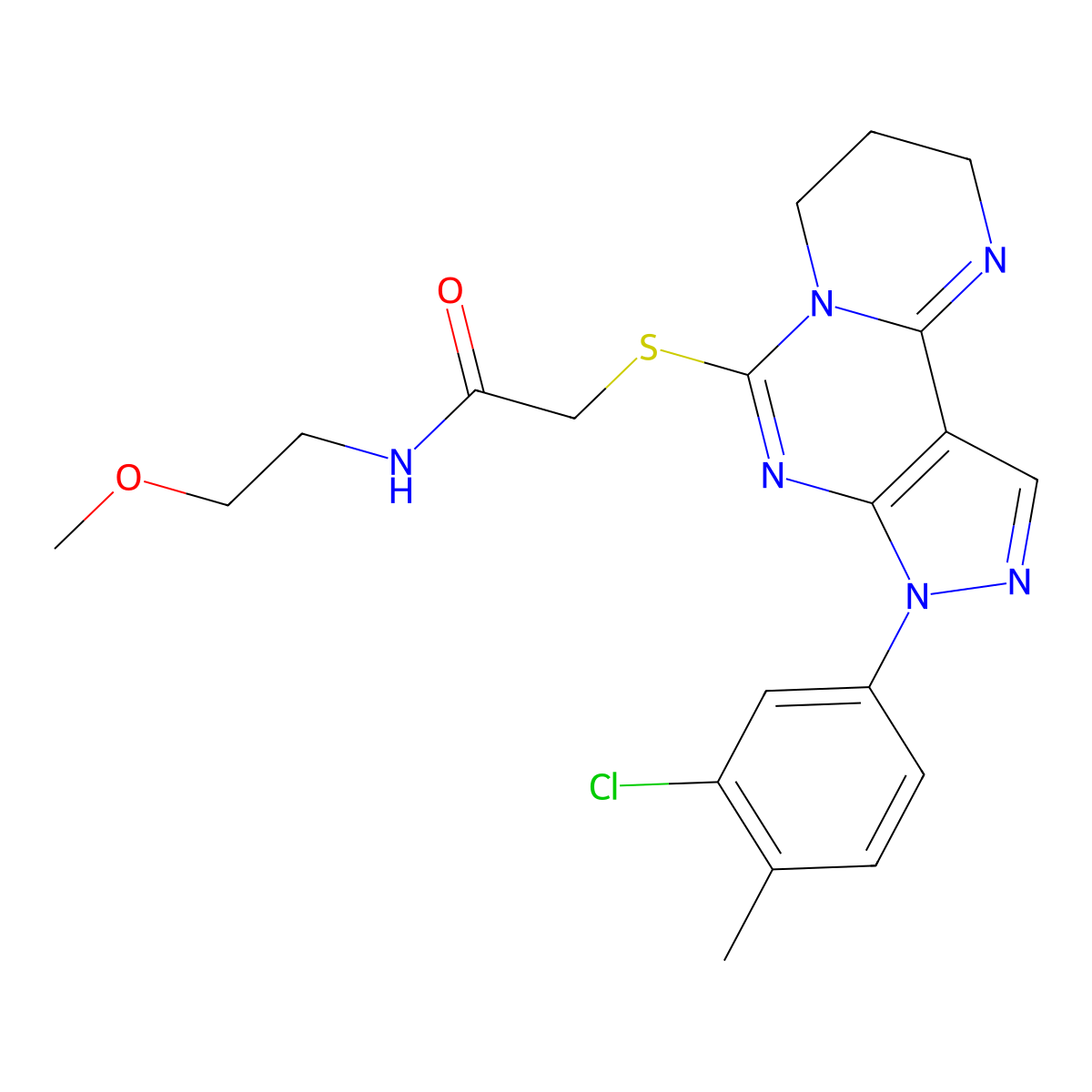 C20H23ClN6O2S molecular structure, CAS 1010901-30-0