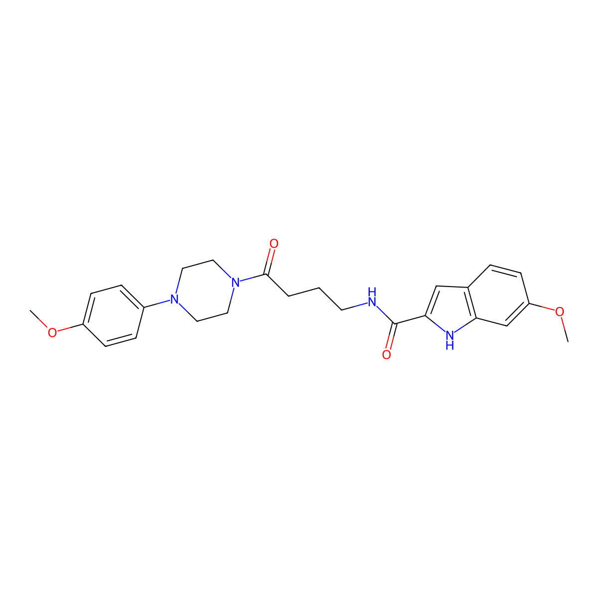 6-methoxy-N~2~-{4-[4-(4-methoxyphenyl)piperazino]-4-oxobutyl}-1H-indole-2-carboxamide molecular structure, CAS 1010903-03-3