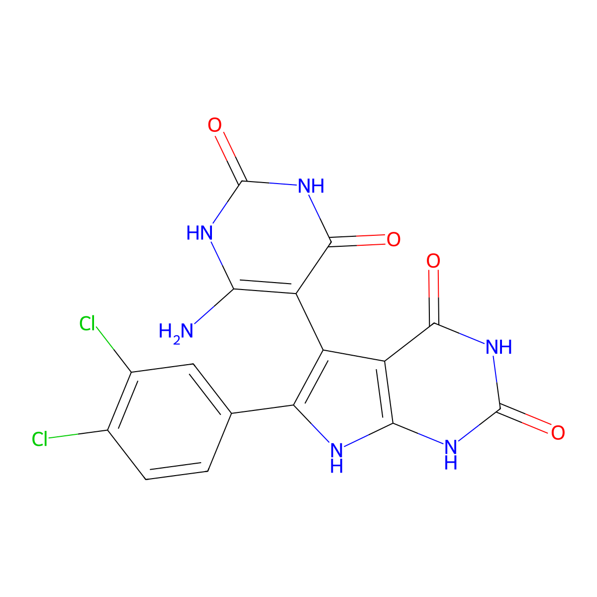 C16H10Cl2N6O4 molecular structure, CAS 1010904-62-7