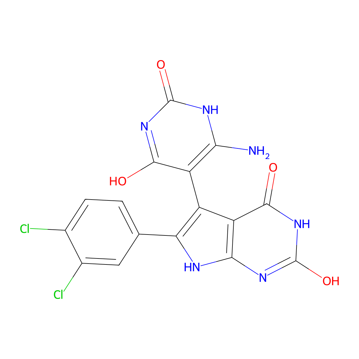 C16H10Cl2N6O4 molecular structure, CAS 1010904-62-7