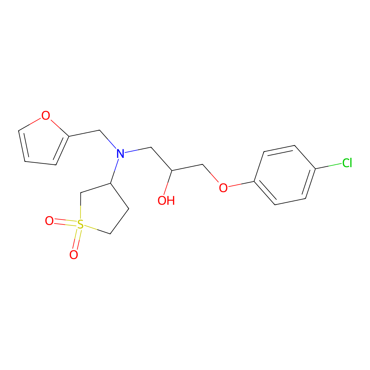 C18H22ClNO5S molecular structure, CAS 1010906-67-8