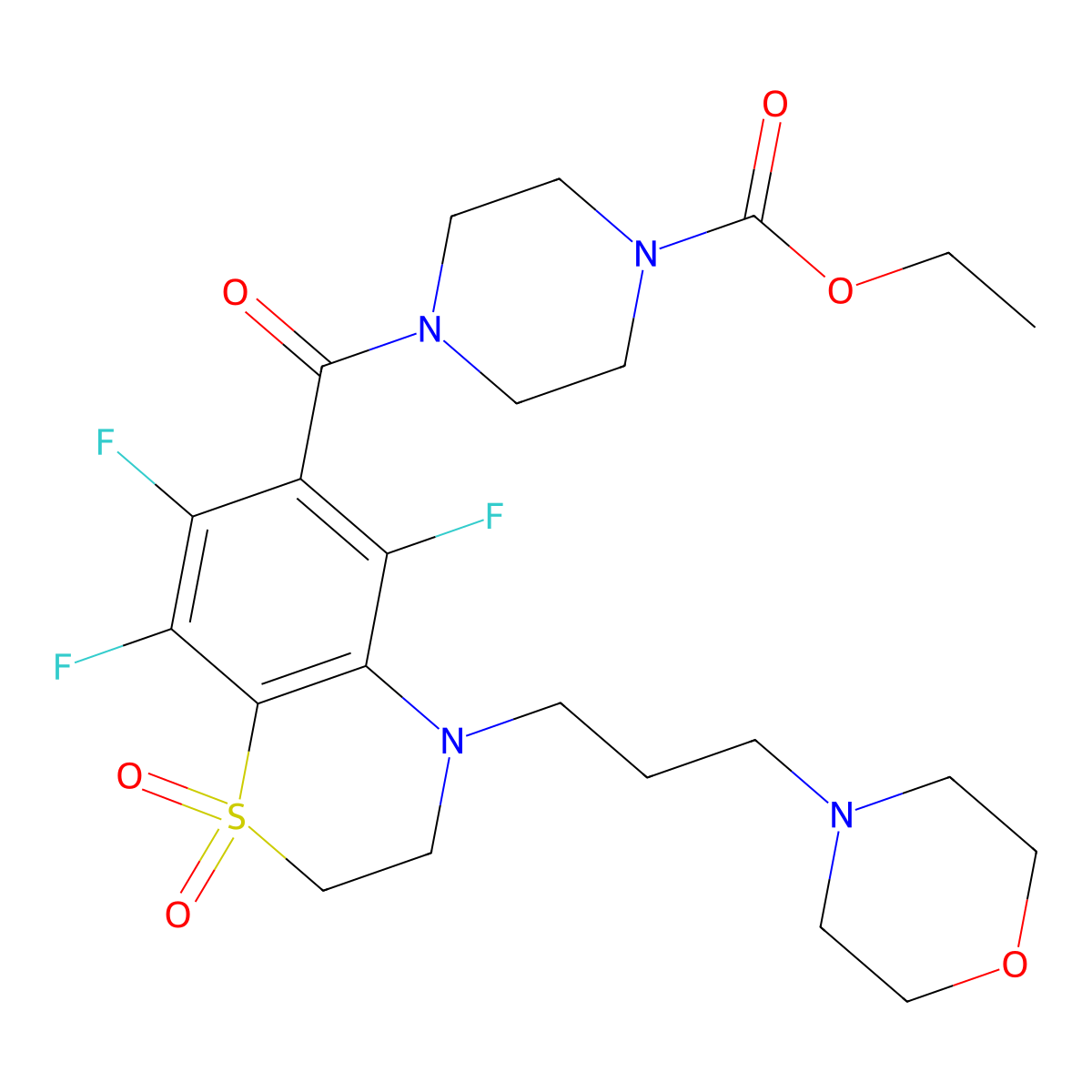 C23H31F3N4O6S molecular structure, CAS 1010906-99-6