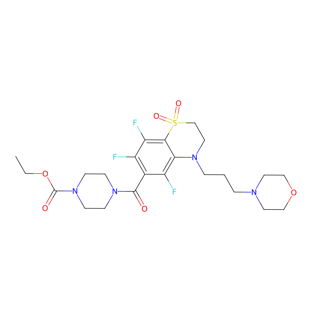 C23H31F3N4O6S molecular structure, CAS 1010906-99-6
