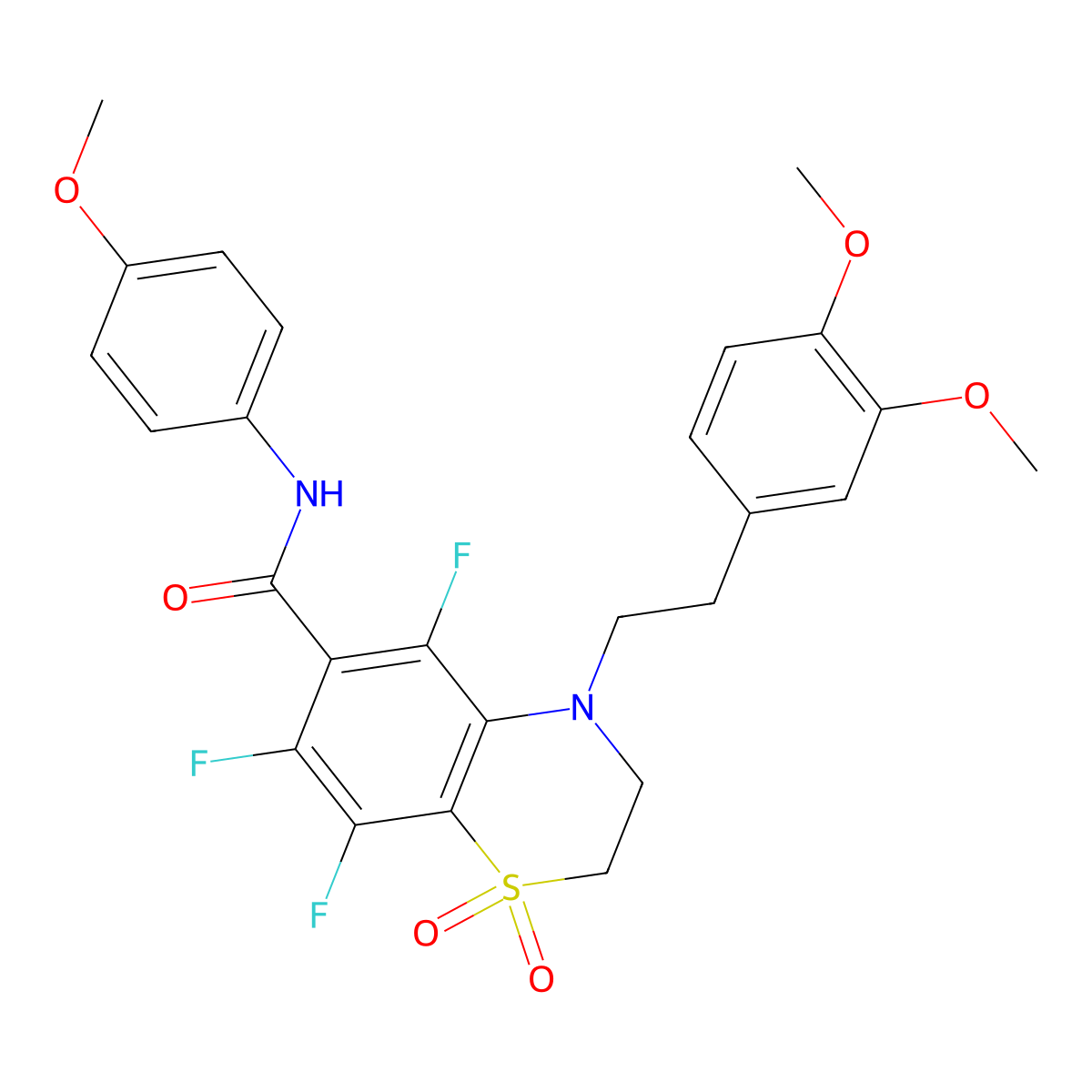 C26H25F3N2O6S molecular structure, CAS 1010907-56-8