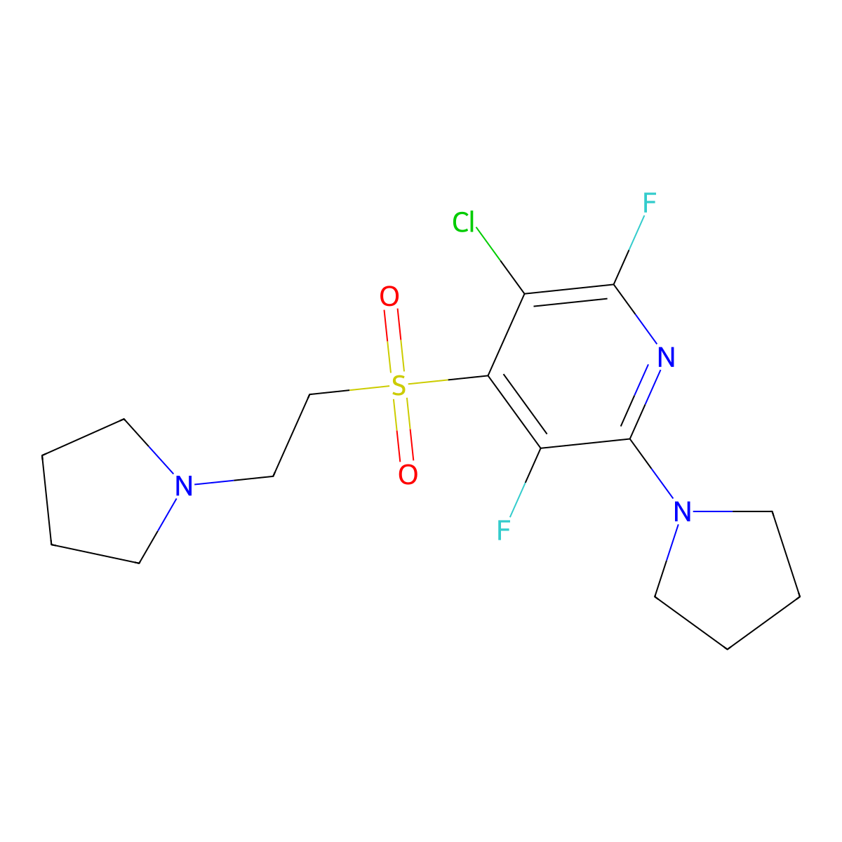 C15H20ClF2N3O2S molecular structure, CAS 1010908-09-4