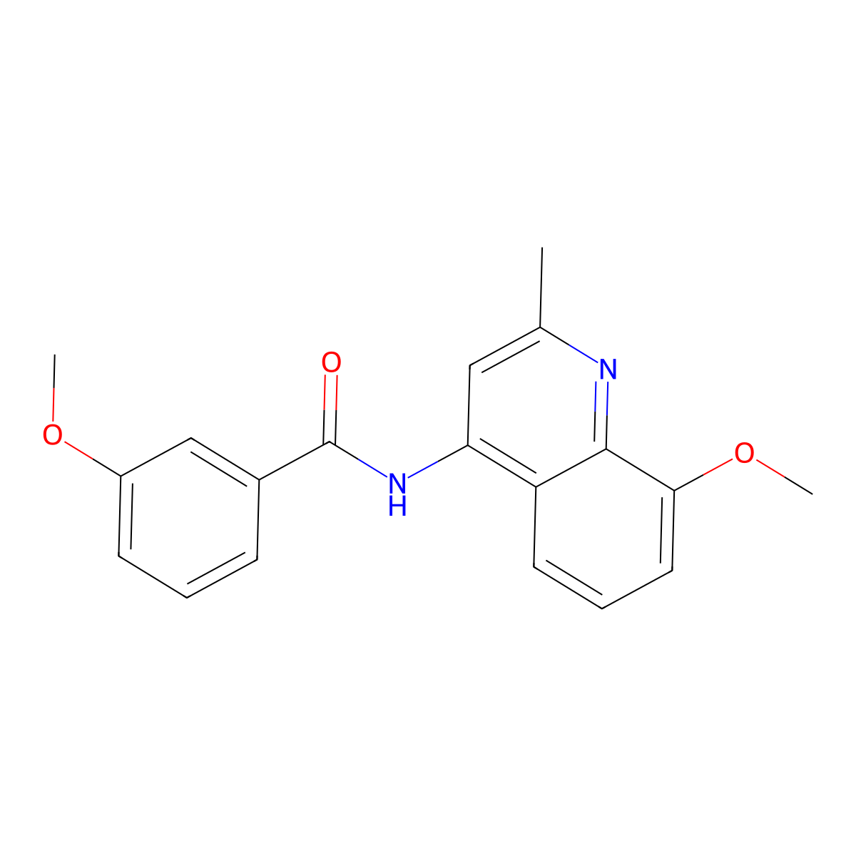 3-methoxy-N-(8-methoxy-2-methylquinolin-4-yl)benzamide molecular structure, CAS 1010909-48-4