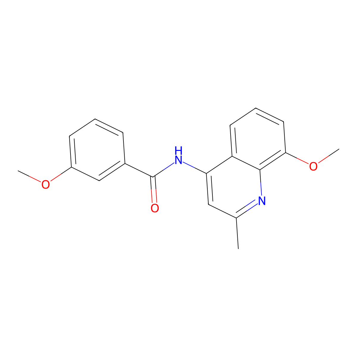 3-methoxy-N-(8-methoxy-2-methylquinolin-4-yl)benzamide molecular structure, CAS 1010909-48-4
