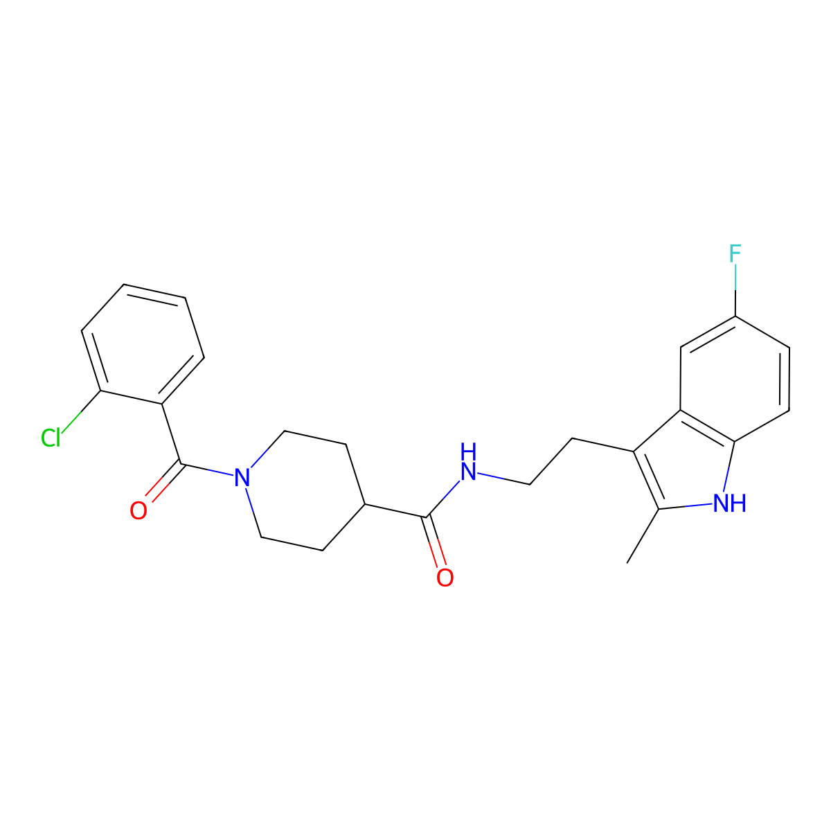 C24H25ClFN3O2 molecular structure, CAS 1010911-44-0