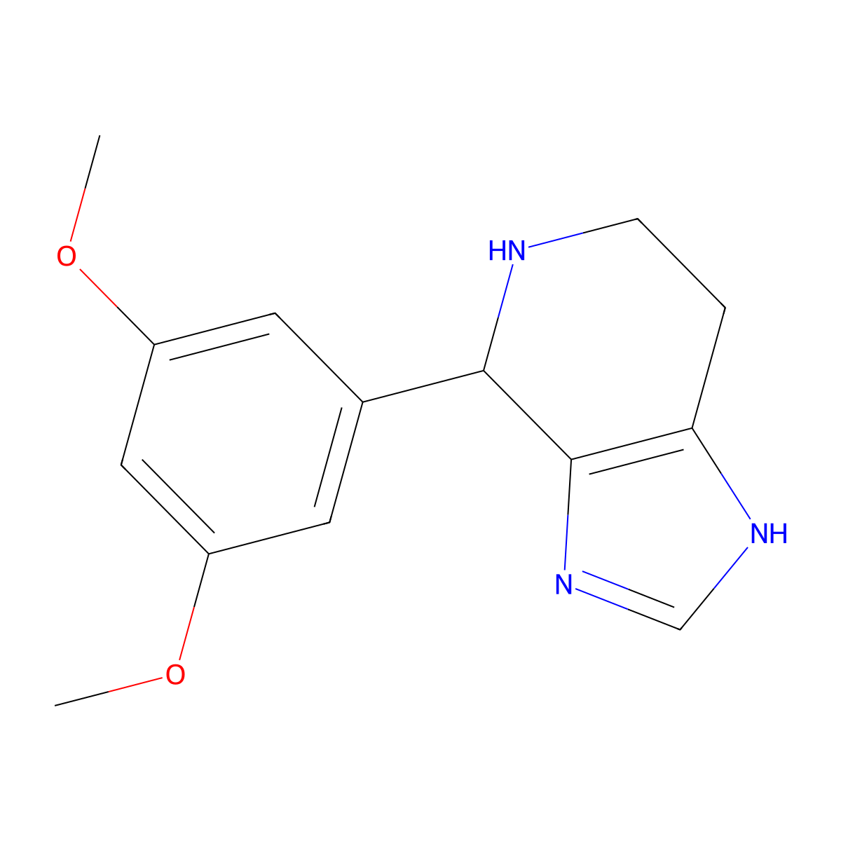 4-(3,5-dimethoxyphenyl)-4,5,6,7-tetrahydro-3H-imidazo[4,5-c]pyridine molecular structure, CAS 1010911-58-6
