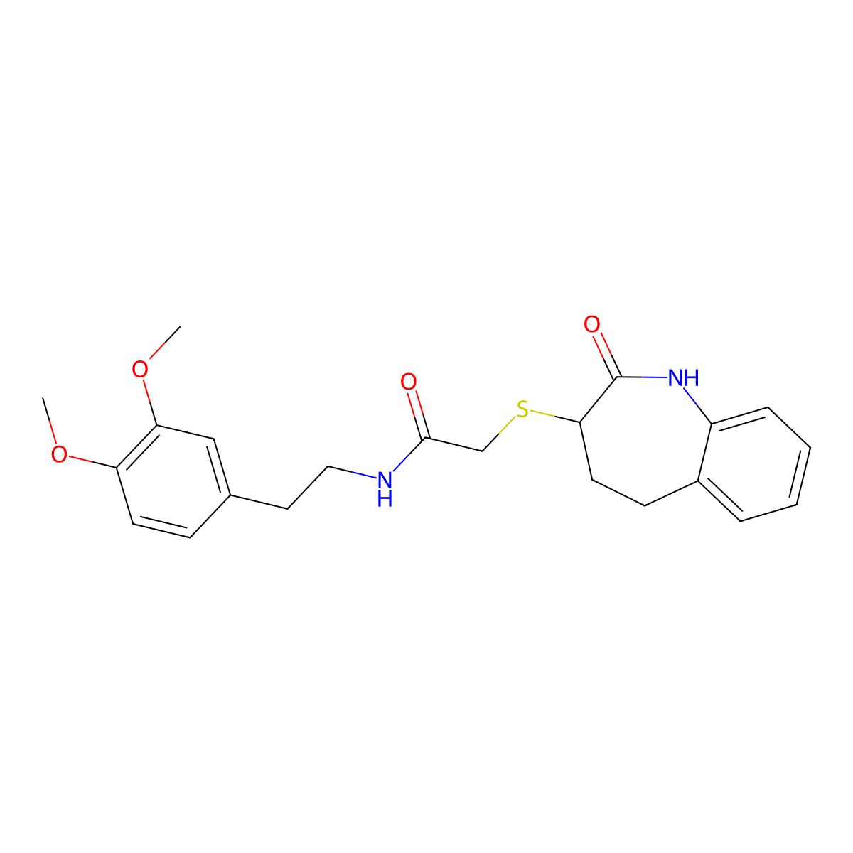 N-[2-(3,4-dimethoxyphenyl)ethyl]-2-[(2-hydroxy-4,5-dihydro-3H-1-benzazepin-3-yl)sulfanyl]acetamide molecular structure, CAS 1010912-27-2