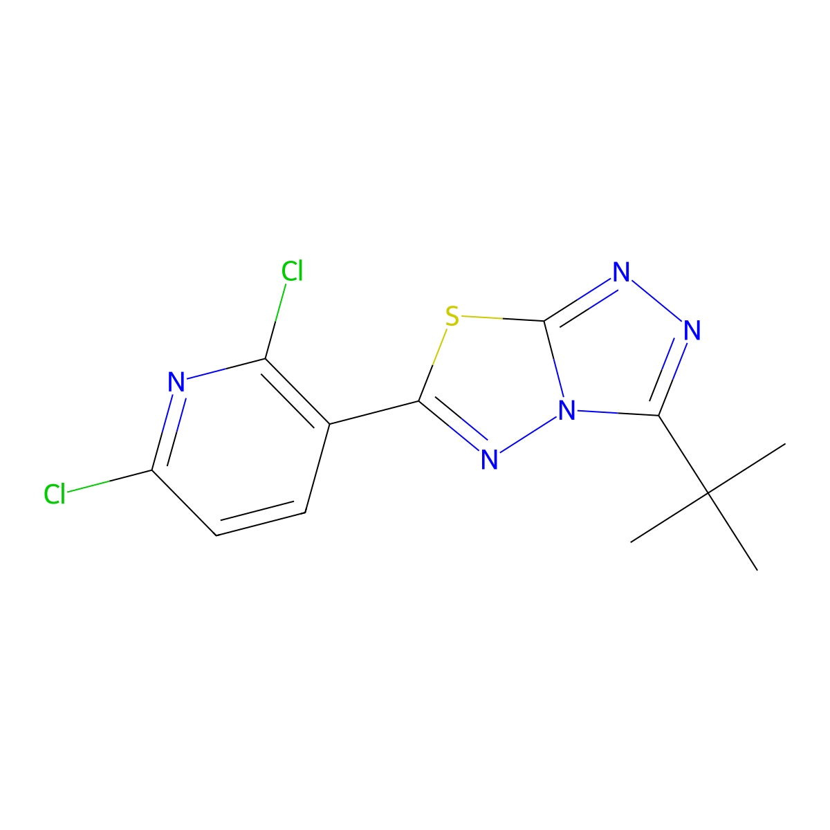 C12H11Cl2N5S molecular structure, CAS 1010912-71-6