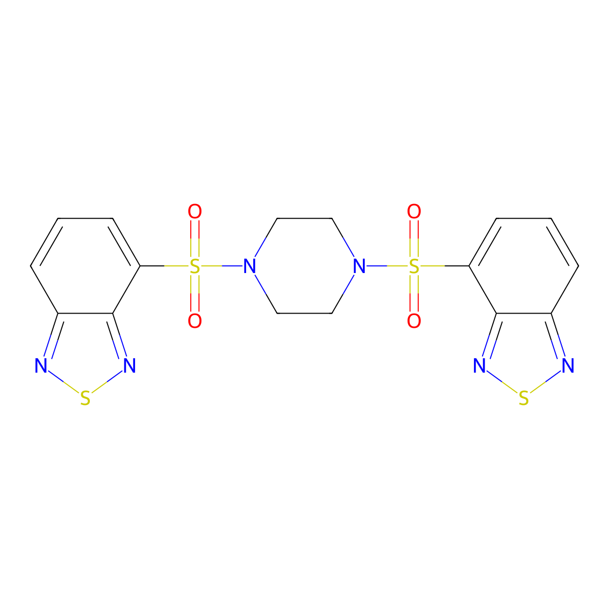C16H14N6O4S4 molecular structure, CAS 1010912-84-1