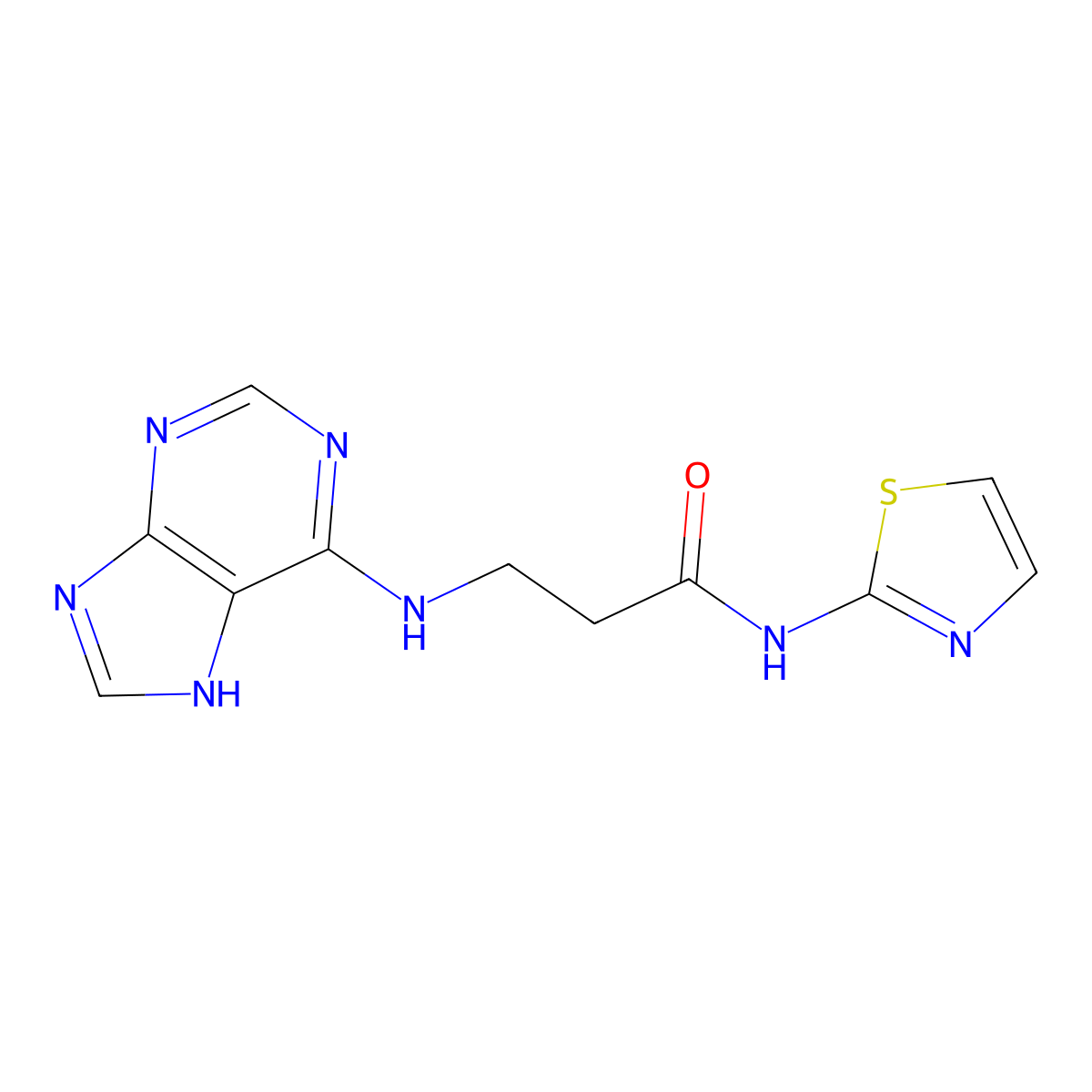 C11H11N7OS molecular structure, CAS 1010914-99-4