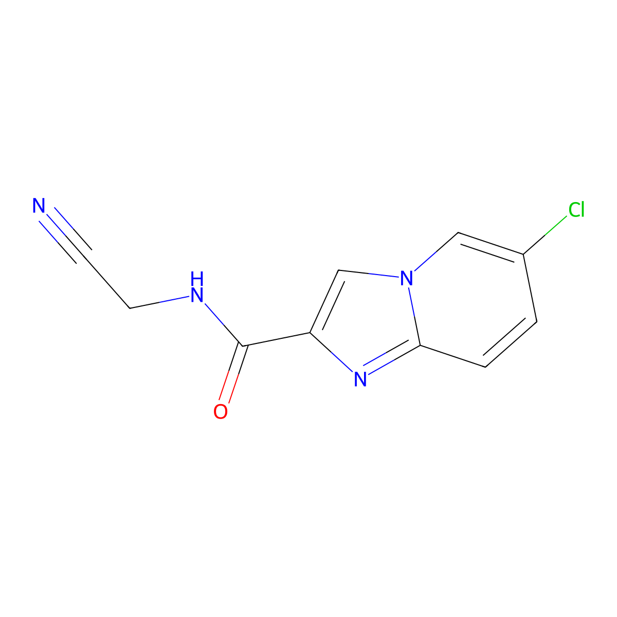 6-chloro-N-(cyanomethyl)imidazo[1,2-a]pyridine-2-carboxamide molecular structure, CAS 1010916-03-6