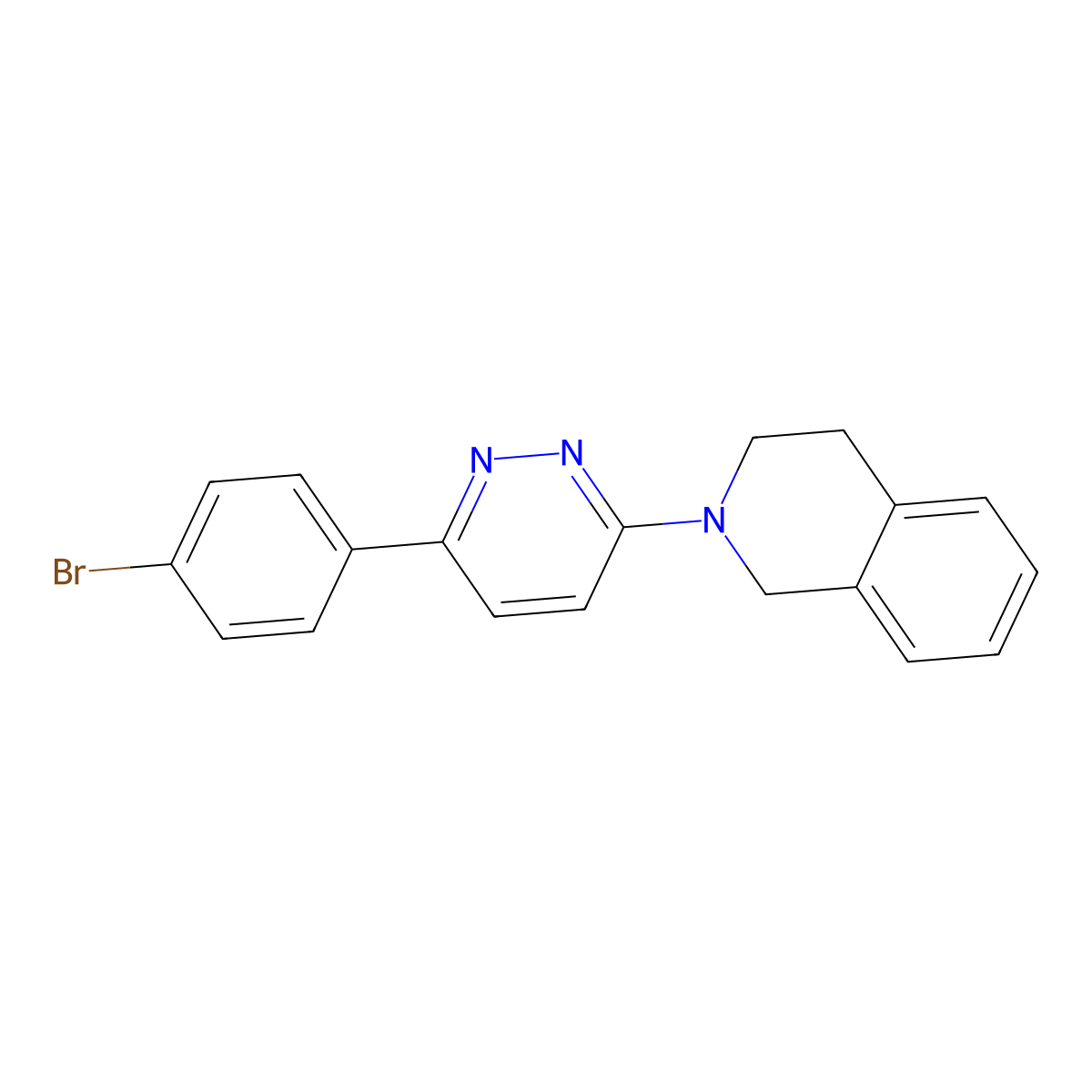 2-[6-(4-Bromophenyl)pyridazin-3-yl]-1,2,3,4-tetrahydroisoquinoline molecular structure, CAS 1010916-34-3