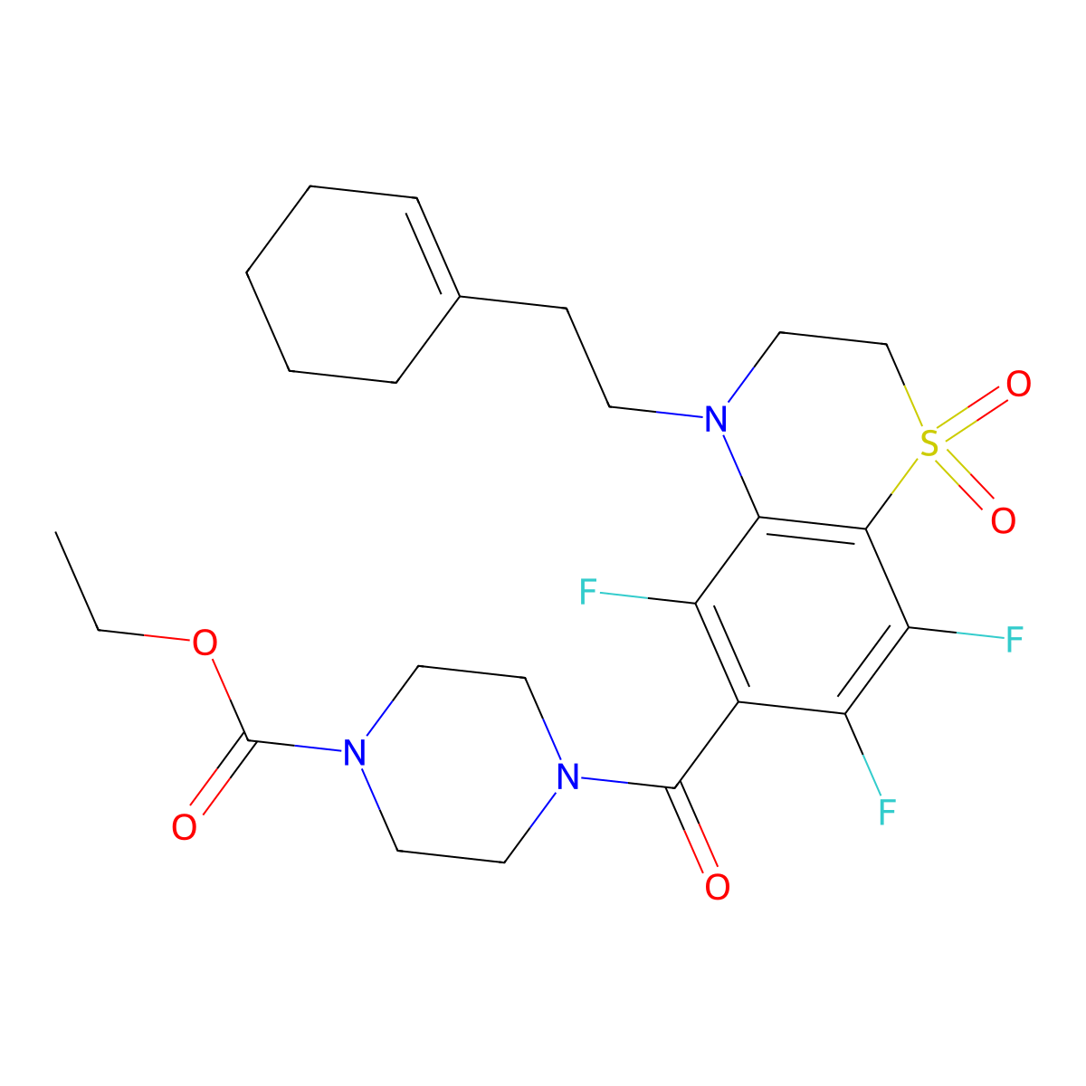 C24H30F3N3O5S molecular structure, CAS 1010917-13-1