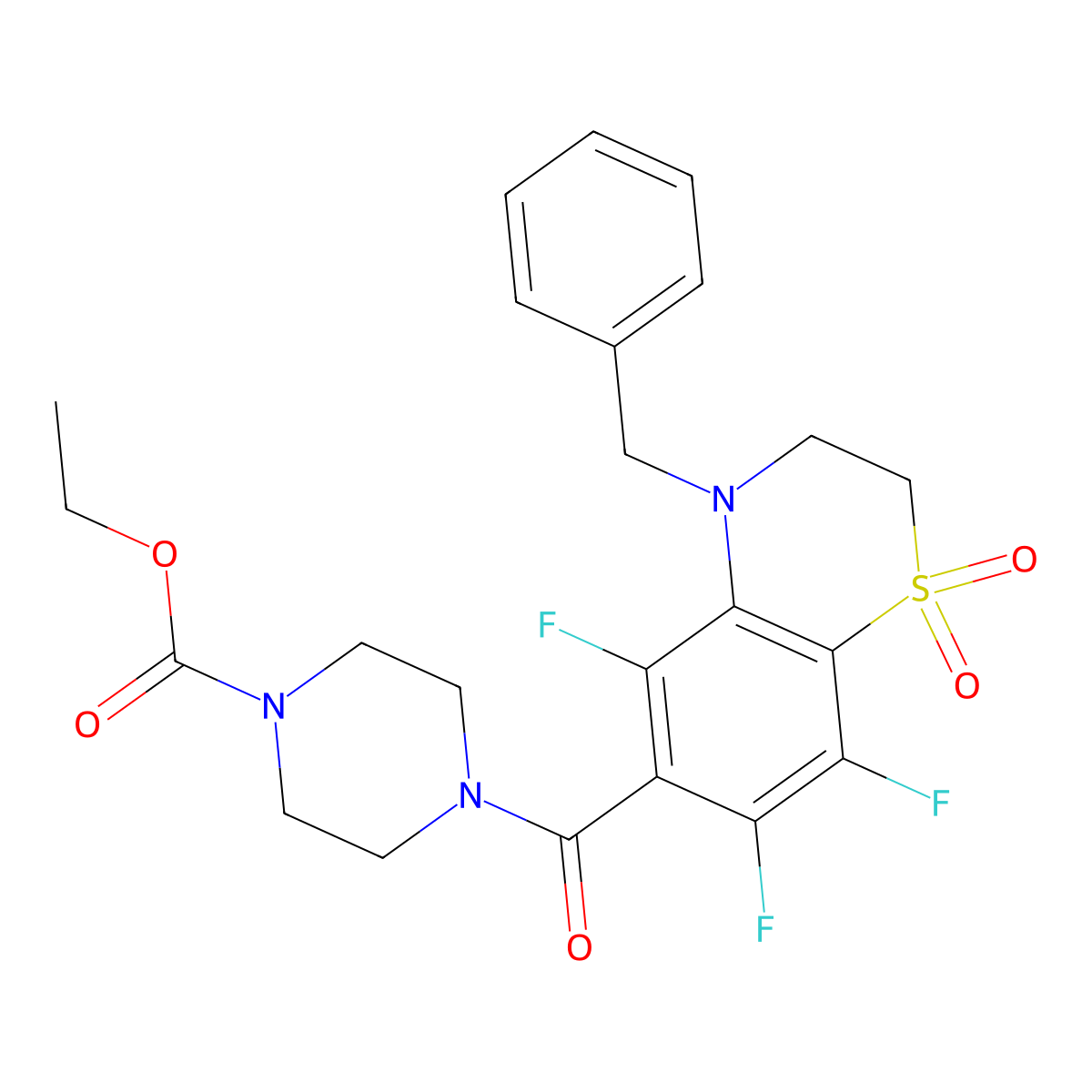 C23H24F3N3O5S molecular structure, CAS 1010922-39-0